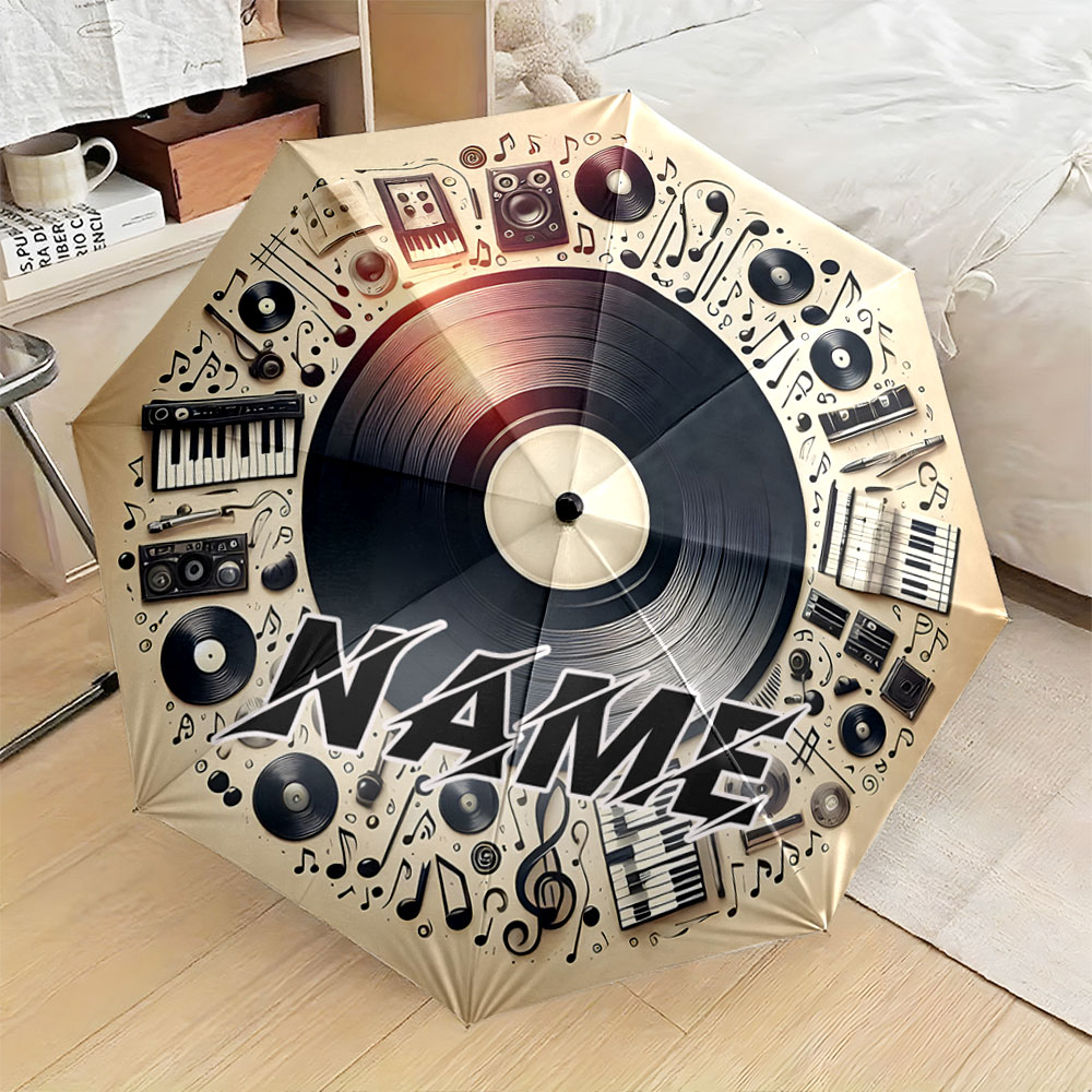 مظلة مخصصة تحمل اسمك، بتصميم م - مراجعة Musical Instrument And Names وسعره