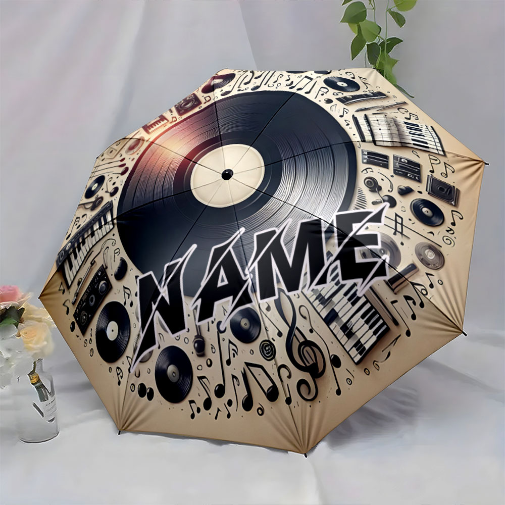 مظلة مخصصة تحمل اسمك، بتصميم م - مراجعة Musical Instrument And Names وسعره