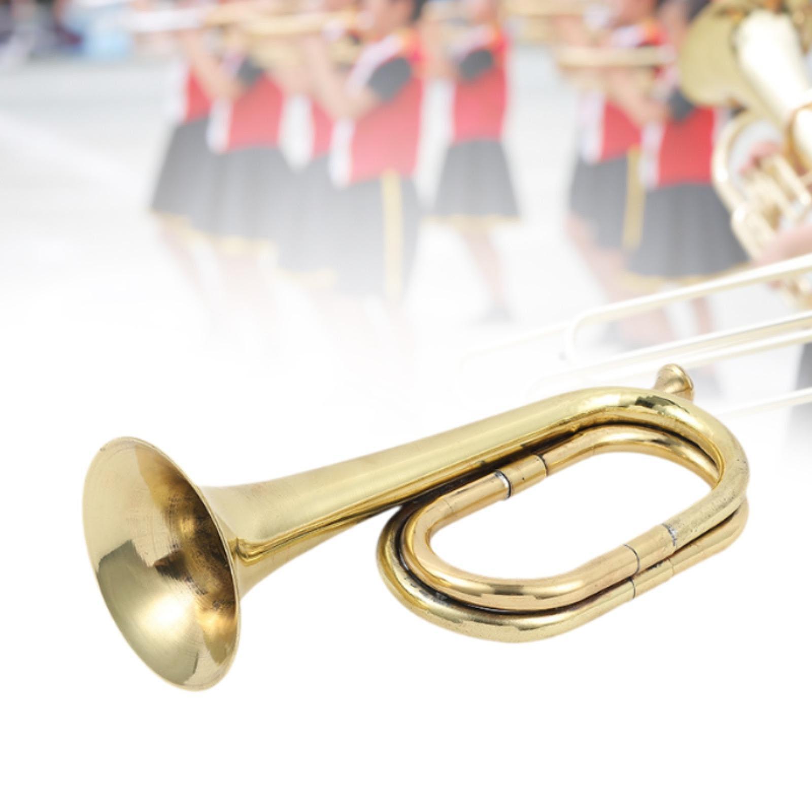 آلة نفخ بوق مصنوعة بحرفية عالي - مراجعة Musical Instrument Bugle وسعره