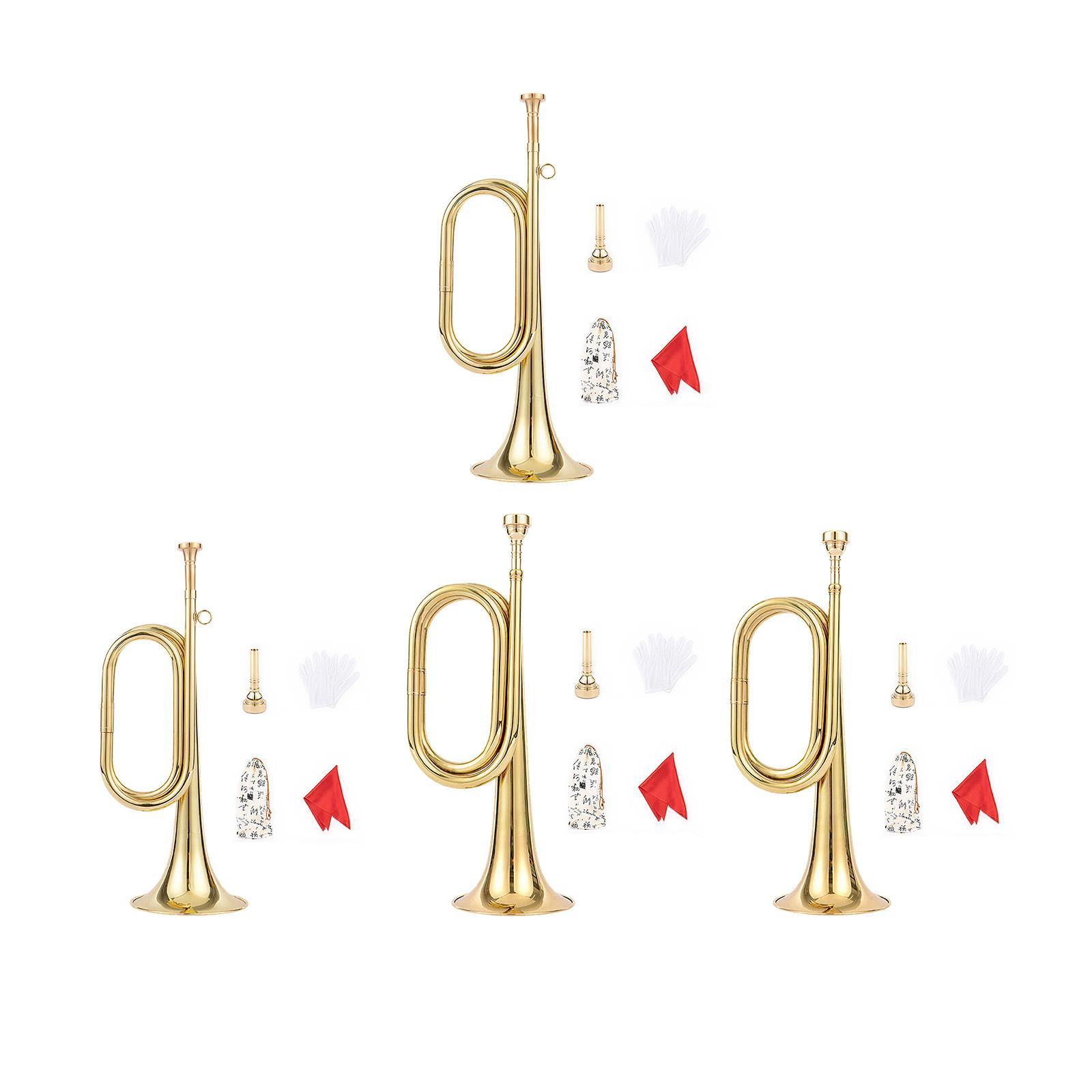 بوق مع قفازات، آلة موسيقية نحا - مراجعة Musical Instrument Bugle وسعره