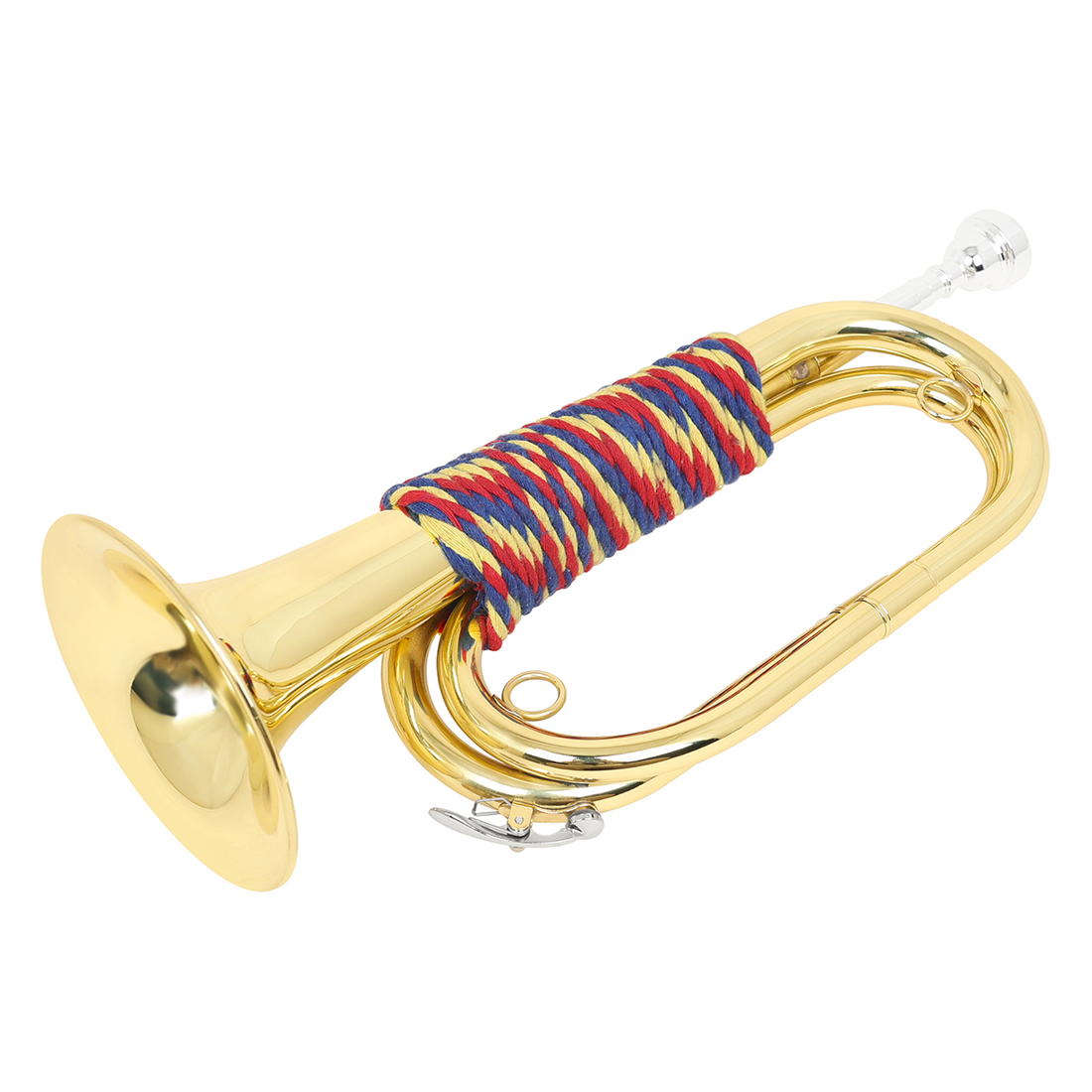 بوق صغير من النحاس الذهبي بدرج - مراجعة Musical Instrument Bugle وسعره