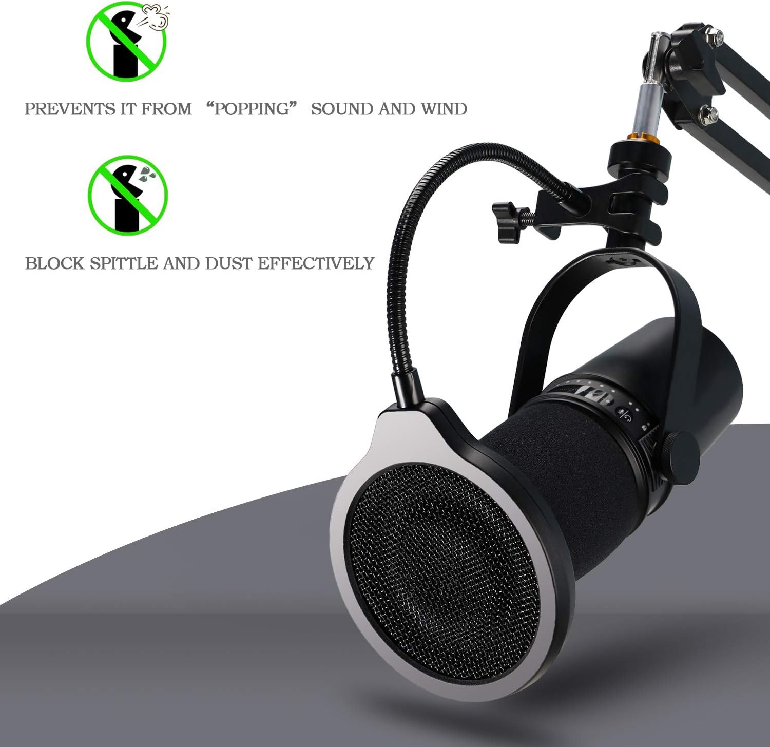 فلتر صوت معدني لميكروفون شور M - مراجعة Shure Mic Mv7 وسعره