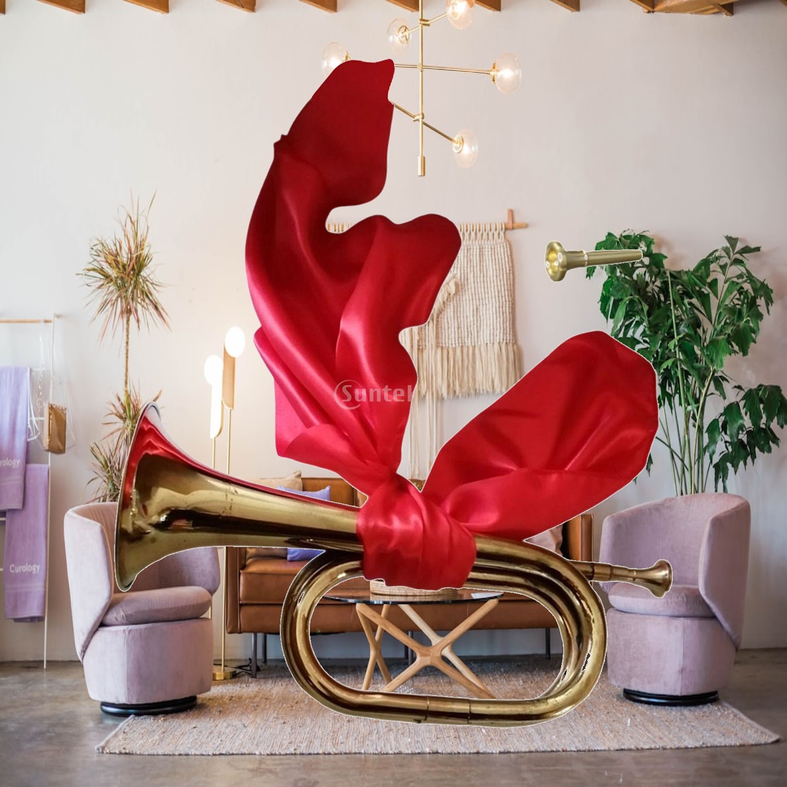 بوق نحاسي من الصفائح المعدنية، - مراجعة Musical Instrument Bugle وسعره