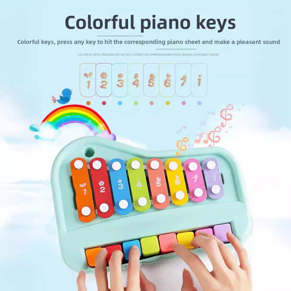 8-Note إكسيليفون البيانو 2 في  - مراجعة Musical Instrument Harmonium وسعره